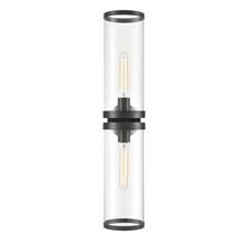 ALORA  WV311602UBCG - Revolve Ii Clear Glass/Urban Bronze 2 Lights Wall/Vanity