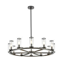 ALORA  CH309012UBCG - Revolve Clear Glass/Urban Bronze 12 Lights Chandeliers