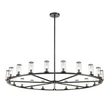 ALORA  CH309021UBCG - Revolve Clear Glass/Urban Bronze 21 Light Chandeliers