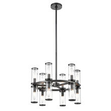 ALORA  CH309066UBCG - Revolve Clear Glass/Urban Bronze 12 Lights Chandeliers