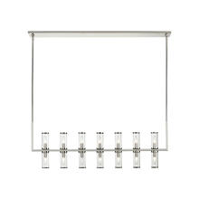 ALORA  LP309077PNCG - Revolve Clear Glass/Polished Nickel 14 Lights Linear Pendant