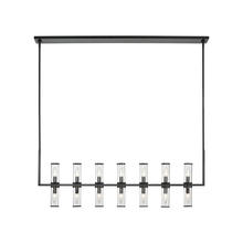 ALORA  LP309077UBCG - Revolve Clear Glass/Urban Bronze 14 Lights Linear Pendant