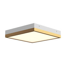 ALORA  FM553211AGWH - Sydney 11-in Aged Gold/White LED Flush Mount