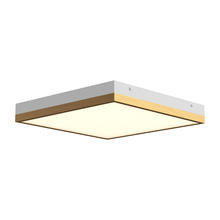 ALORA  FM553214AGWH - Sydney 14-in Aged Gold/White LED Flush Mount