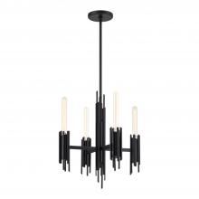 ALORA  CH335019MB - Torres 19-in Matte Black 4 Lights Chandeliers