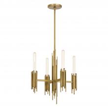 ALORA  CH335019VB - Torres 19-in Vintage Brass 4 Lights Chandeliers