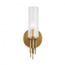 ALORA  WV335103VBCR - Torres 3-in Ribbed Glass/Vintage Brass 1 Light Wall/Vanity