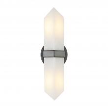 ALORA  WV334215UBAR - Valencia 15-in Urban Bronze/Alabaster 2 Lights Wall/Vanity