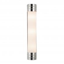 ALORA  WV348224PNOP - Willard 24-in Polished Nickel/Opal Matte Glass 3 Lights Wall/Vanity