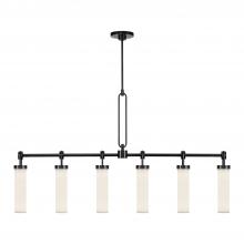 ALORA  LP355652UBGO - Wynwood 52-in Urban Bronze/Glossy Opal 6 Lights Linear Pendant