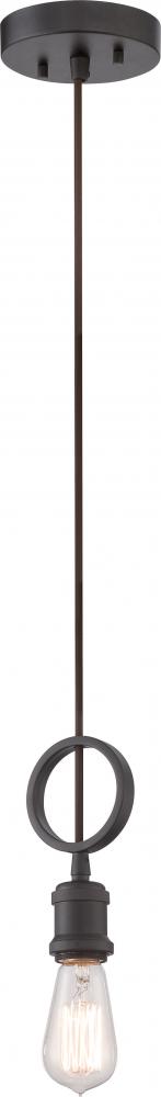 Paxton - 1 Light Mini Pendant - Aged Bronze Finish