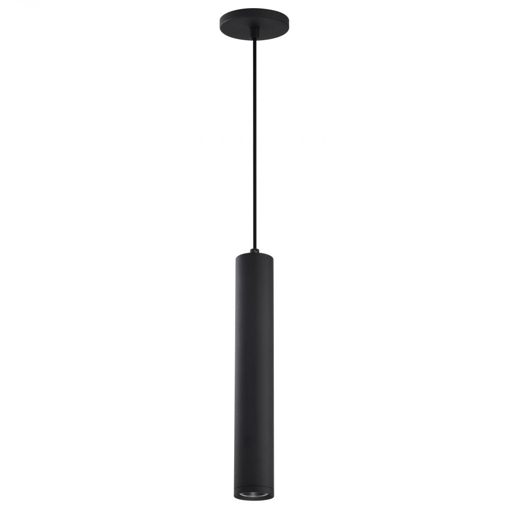 Century; 12 Watt; 16&#34;; LED Pendant; Matte Black Finish