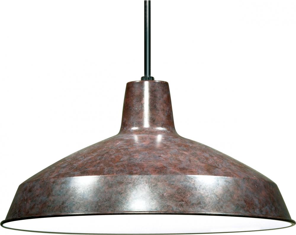 1 Light - 16&#34; Pendant with Warehouse Shade - Old Bronze Finish