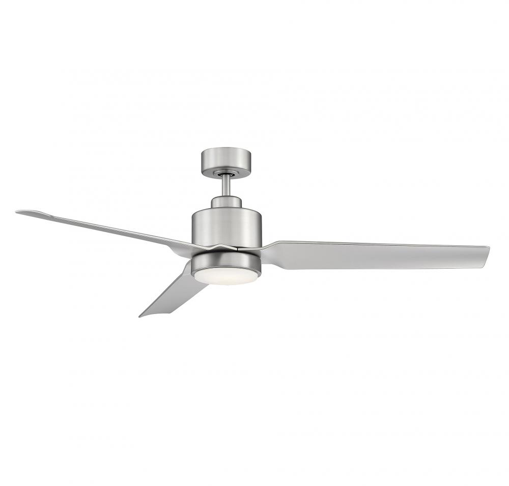 52&#34; LED Ceiling Fan in Brushed Nickel