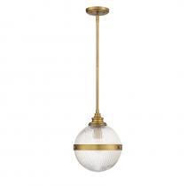 Savoy House Meridian M70100NB - 1-Light Mini Pendant in Natural Brass