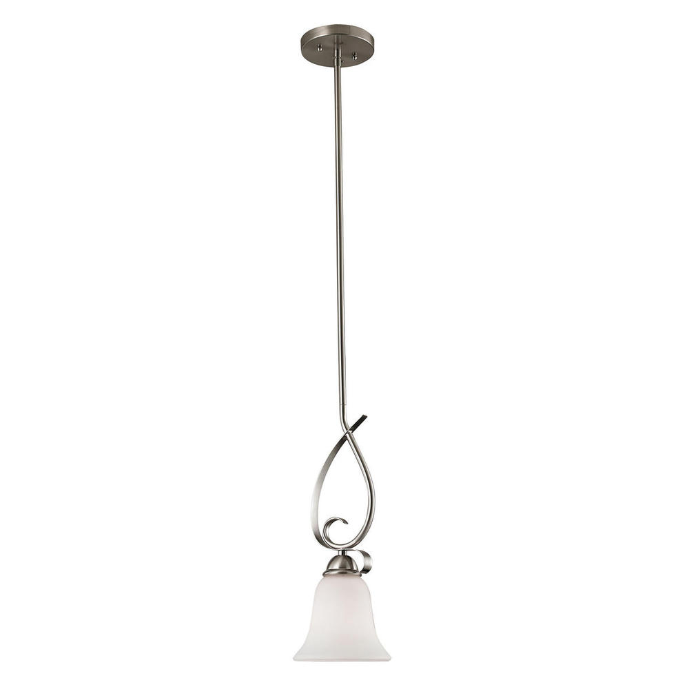 Thomas - Brighton 6&#39;&#39; Wide 1-Light Mini Pendant - Brushed Nickel