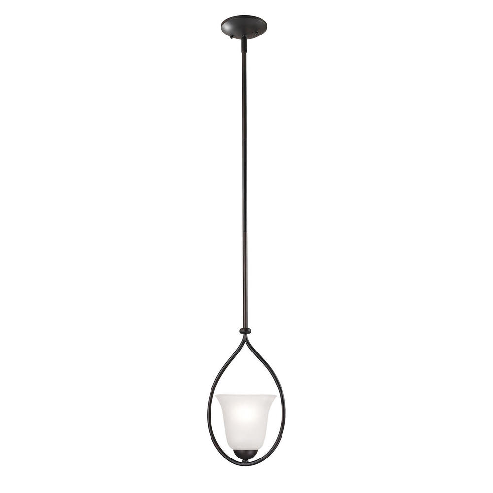 Thomas - Conway 8&#39;&#39; Wide 1-Light Mini Pendant - Oil Rubbed Bronze