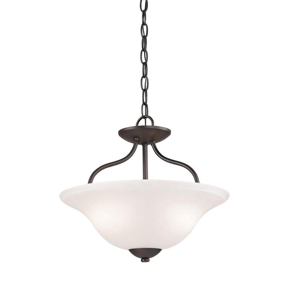 Thomas - Conway 15&#39;&#39; Wide 2-Light Semi Flush Mount - Oil Rubbed Bronze