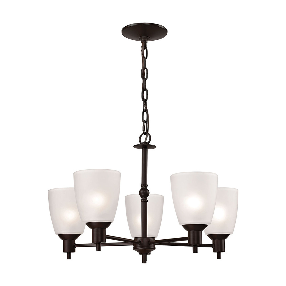 Thomas - Jackson 22&#39;&#39; Wide 5-Light Chandelier - Oil Rubbed Bronze