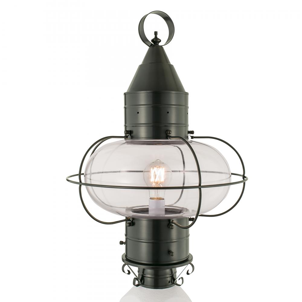 Classic Onion 22.5&#39;&#39; High 1-Light Outdoor Post Light - Gun Metal