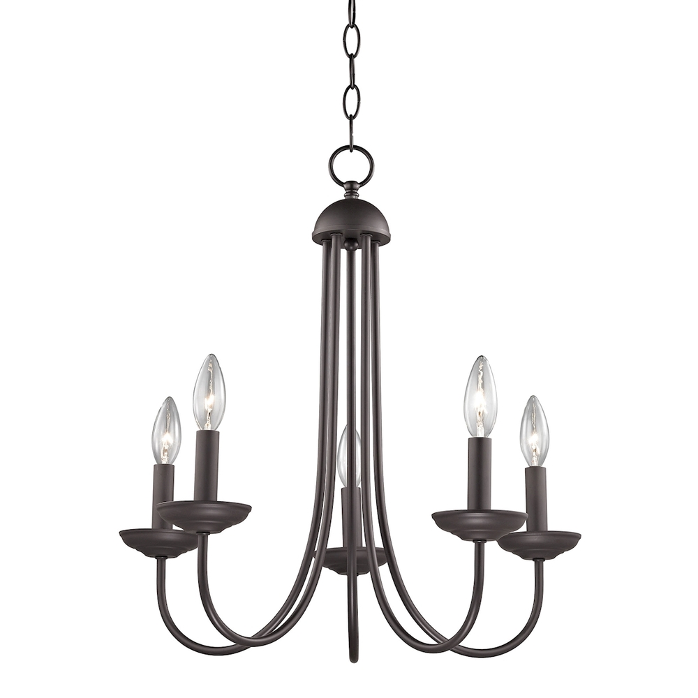 Thomas - Williamsport 20&#39;&#39; Wide 5-Light Chandelier - Oil Rubbed Bronze