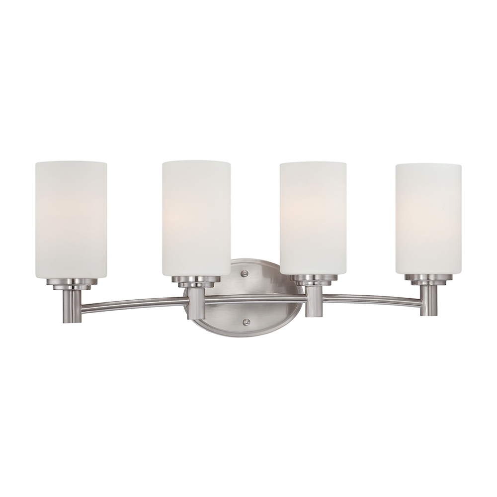 Thomas - Pittman 24&#39;&#39; Wide 4-Light Vanity Light - Brushed Nickel