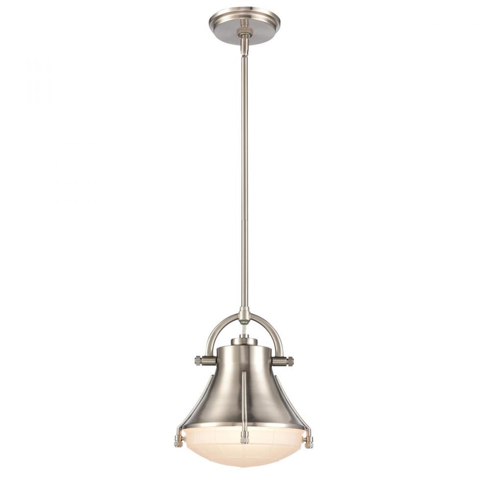 Urbanite 9&#39;&#39; Wide 1-Light Mini Pendant - Satin Nickel