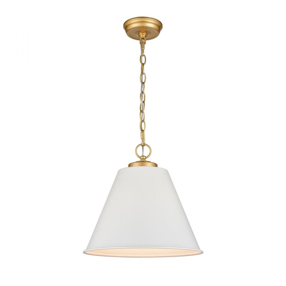 Vellus 14&#39;&#39; Wide 1-Light Pendant - Matte White