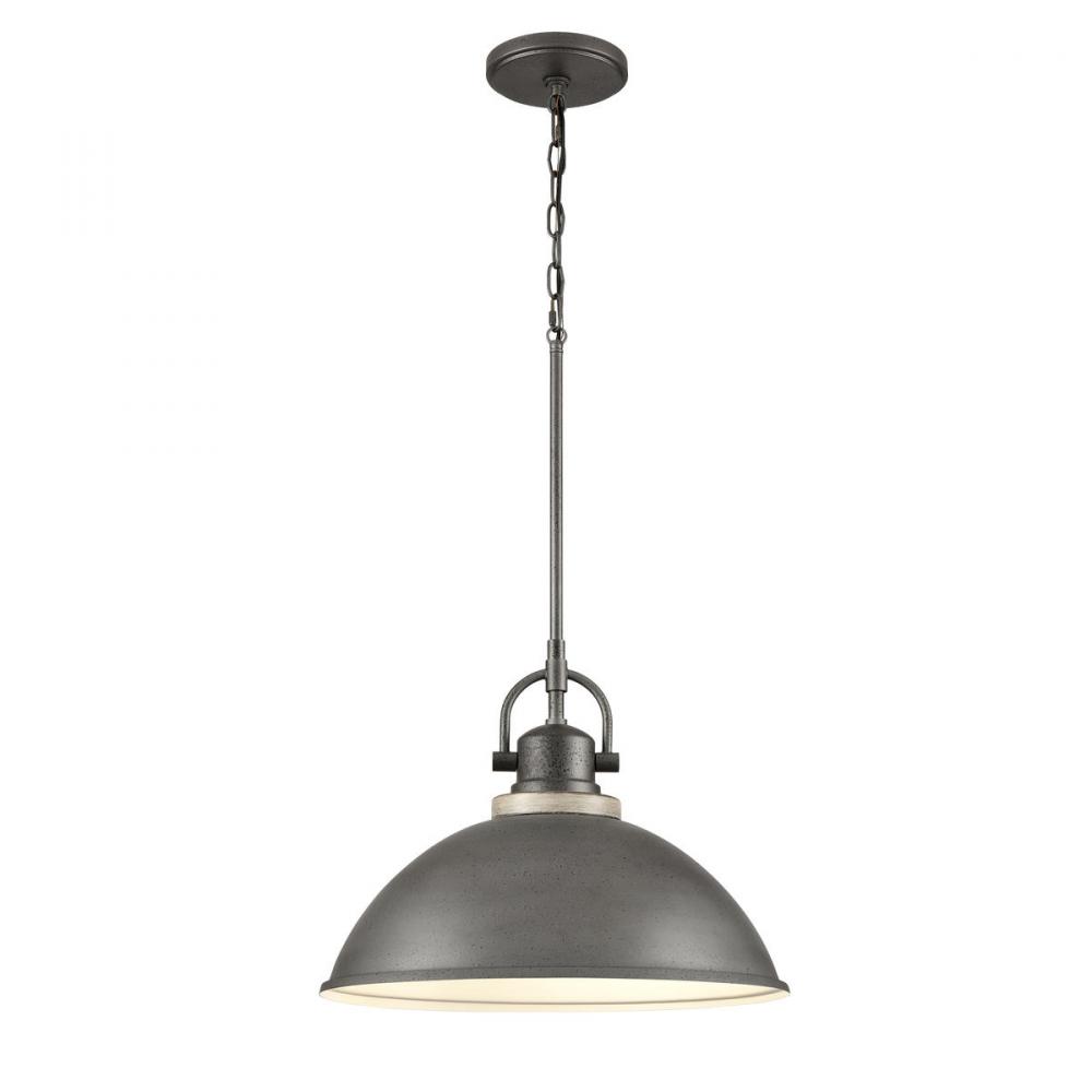 North Shore 18&#39;&#39; Wide 1-Light Outdoor Pendant - Iron