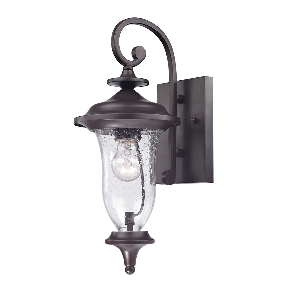 Thomas - Trinity 16&#39;&#39; High 1-Light Outdoor Sconce - Oil Rubbed Bronze