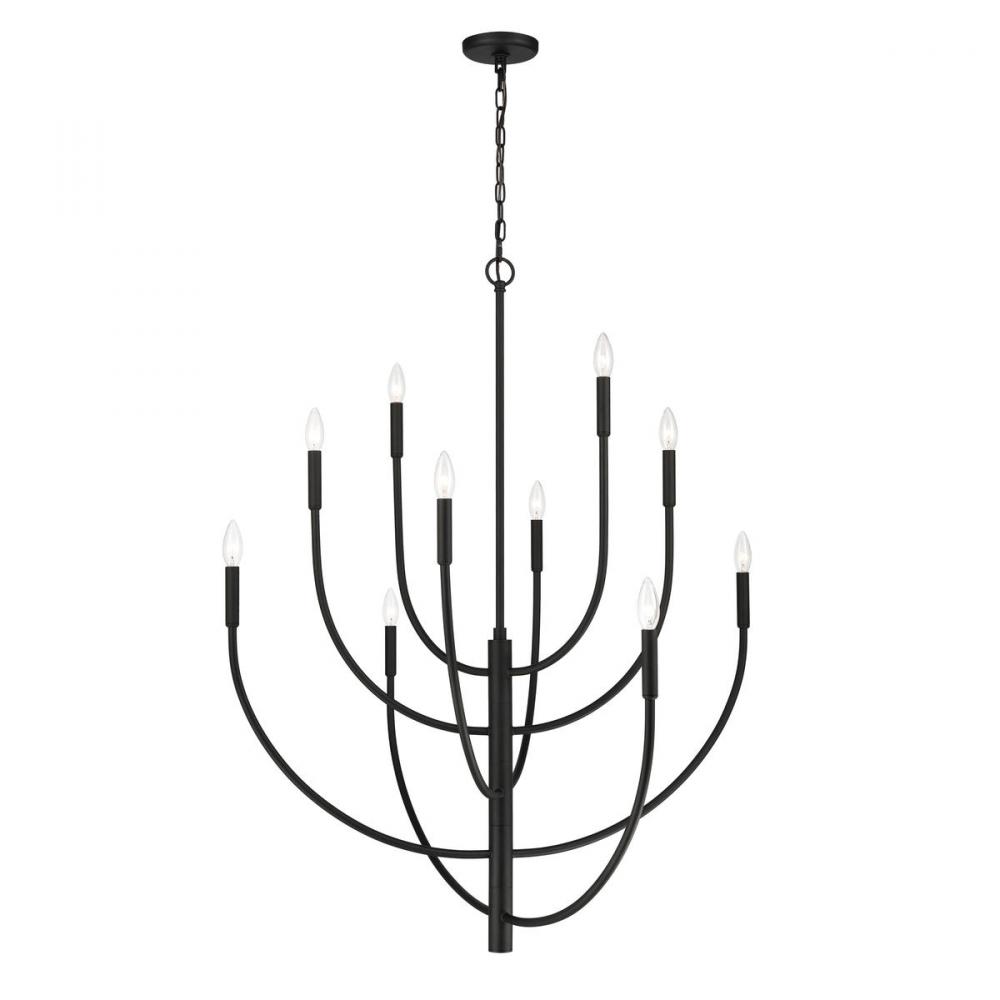 Continuance 42&#39;&#39; Wide 10-Light Chandelier - Charcoal