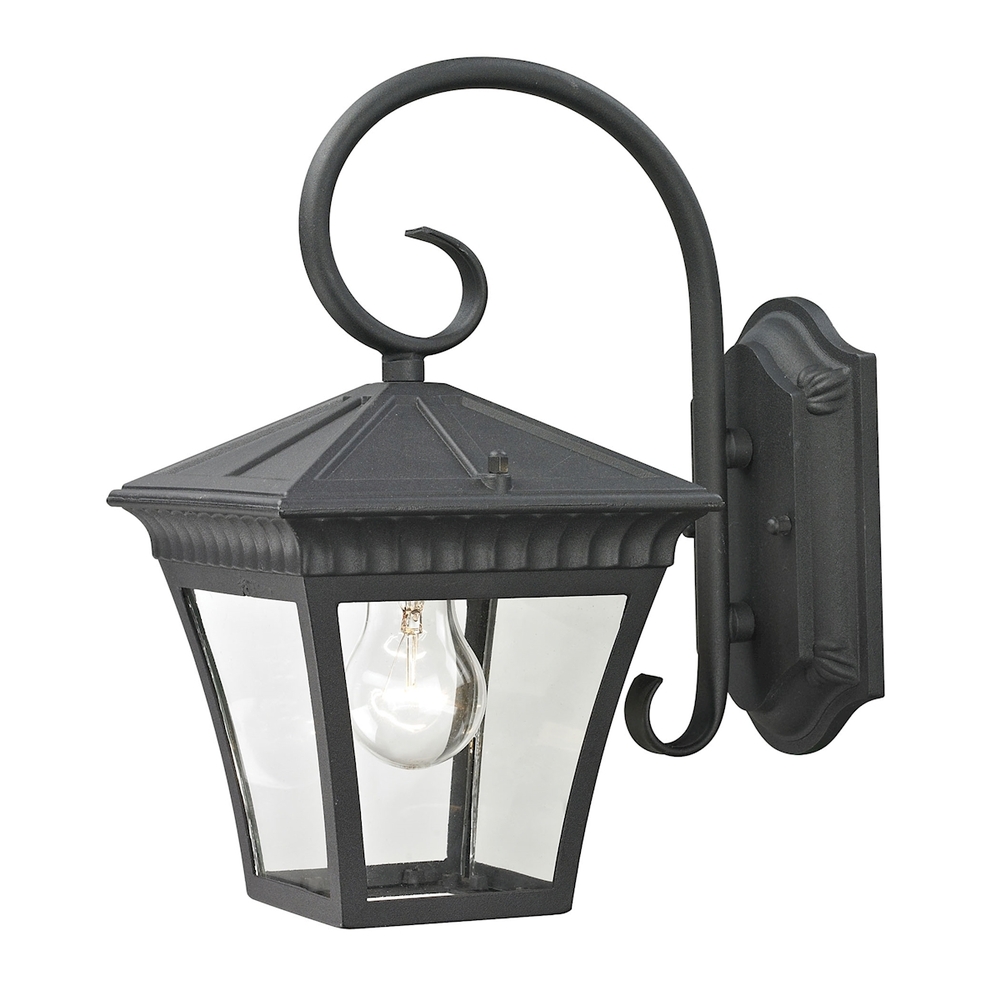 Thomas - Ridgewood 12&#39;&#39; High 1-Light Outdoor Sconce - Matte Textured Black