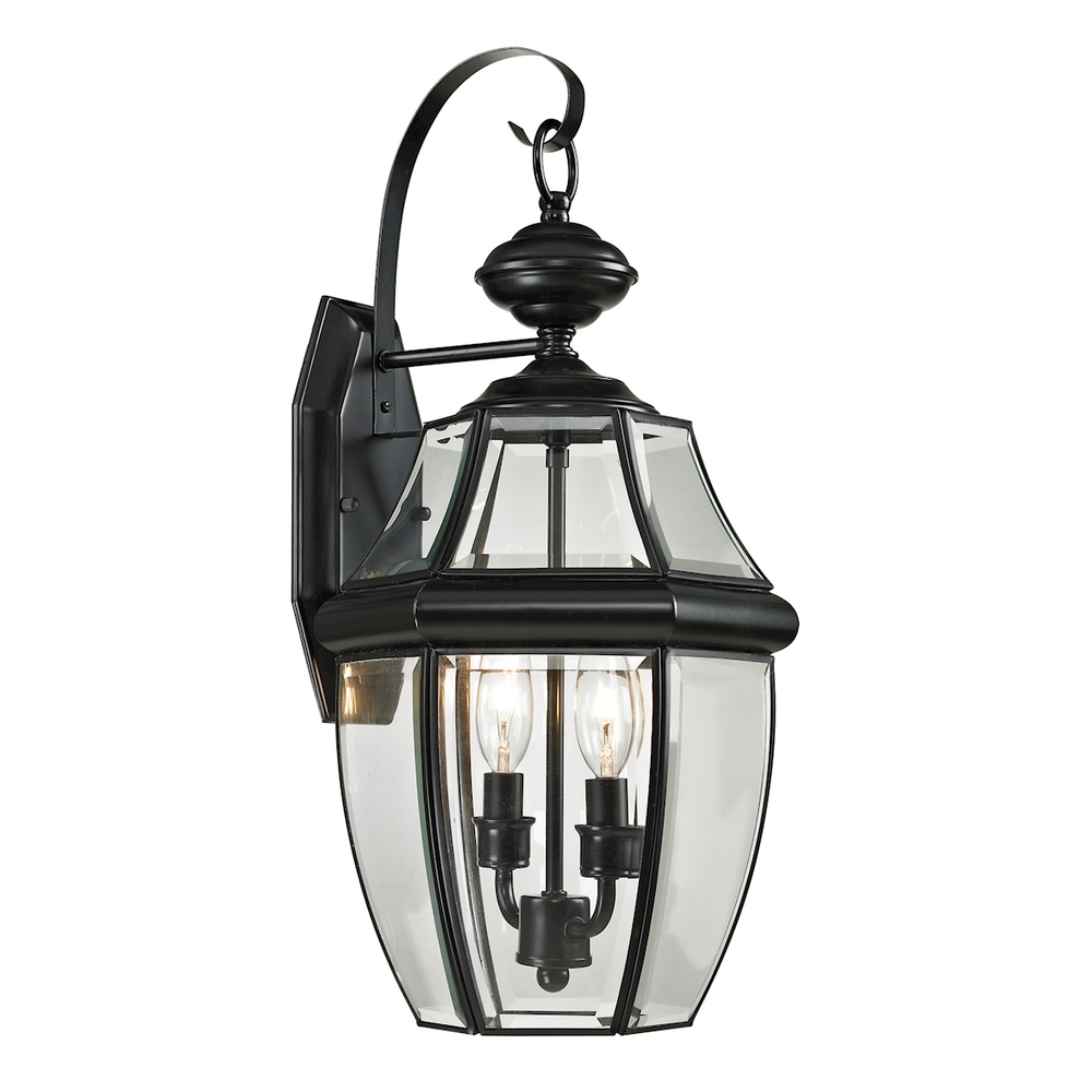 Thomas - Ashford 21&#39;&#39; High 2-Light Outdoor Sconce - Black