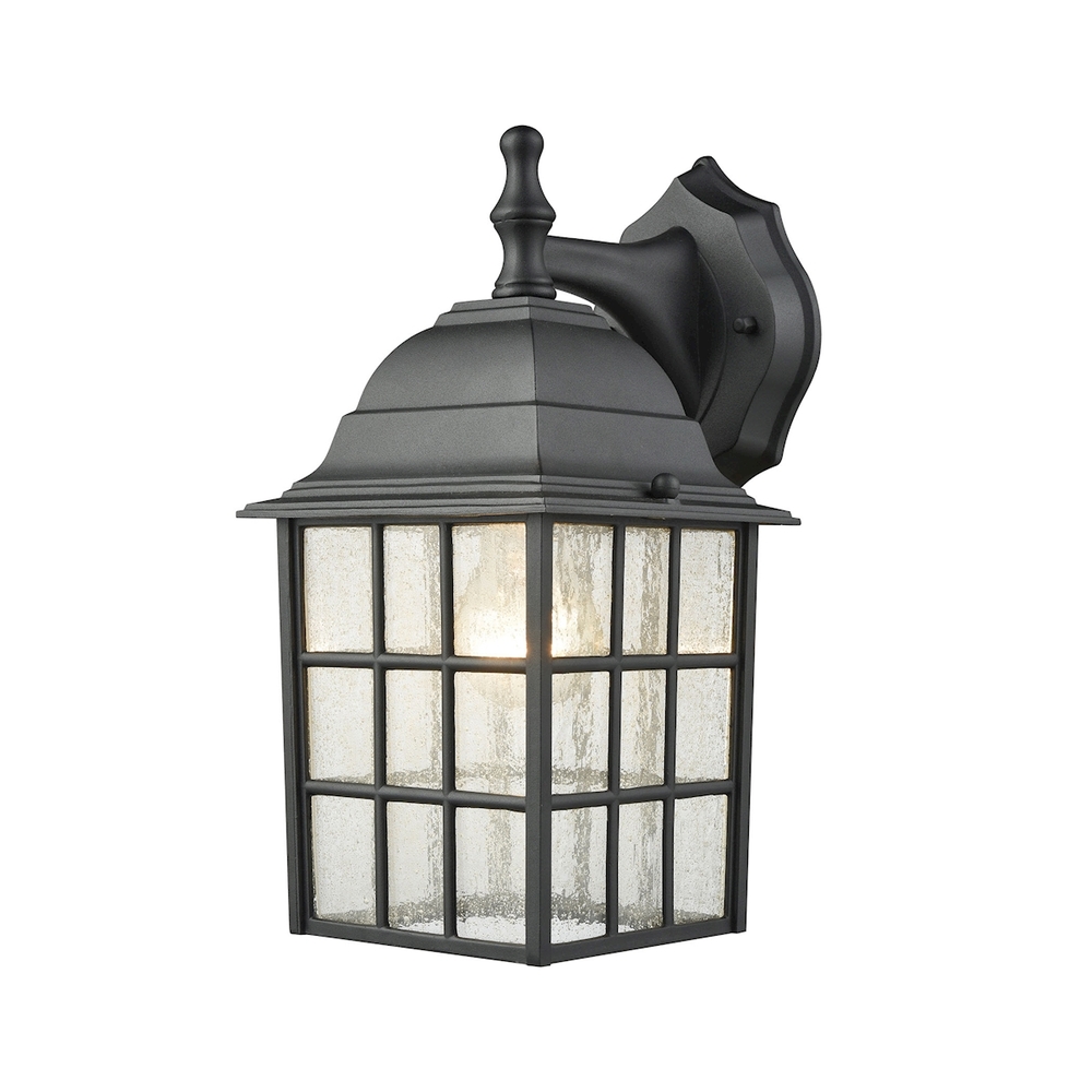 Thomas - Outdoor Essentials 12&#39;&#39; High 1-Light Outdoor Sconce - Satin Black