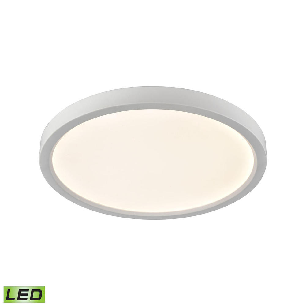 Thomas - Titan 13&#39;&#39; Wide Integrated LED Round Flush Mount - White