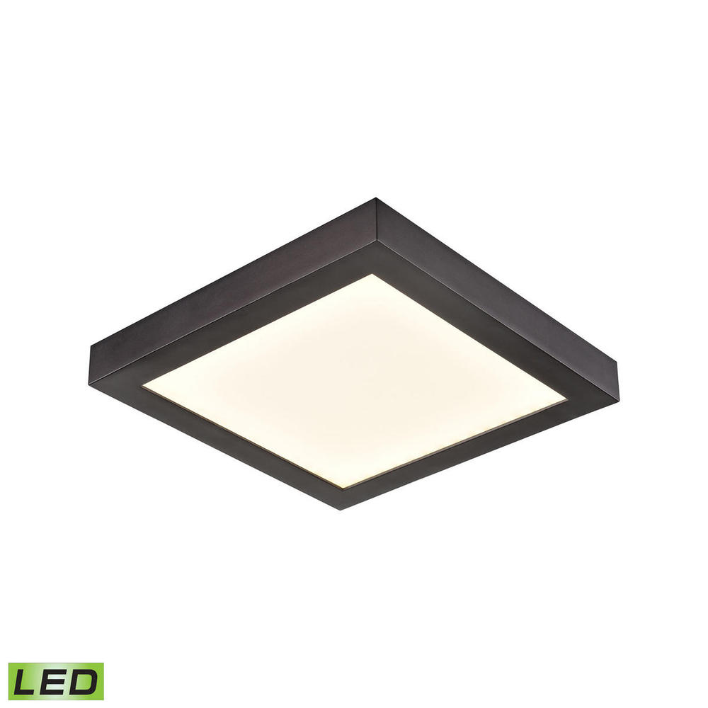 Thomas - Titan 6&#39;&#39; Wide Integrated LED Square Flush Mount - Oil Rubbed Bronze