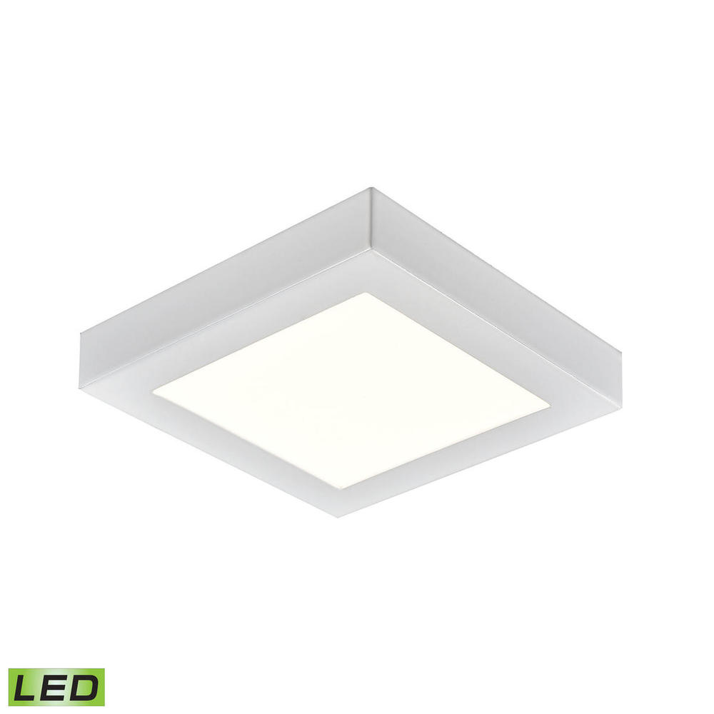 Thomas - Titan 6&#39;&#39; Wide Integrated LED Square Flush Mount - White