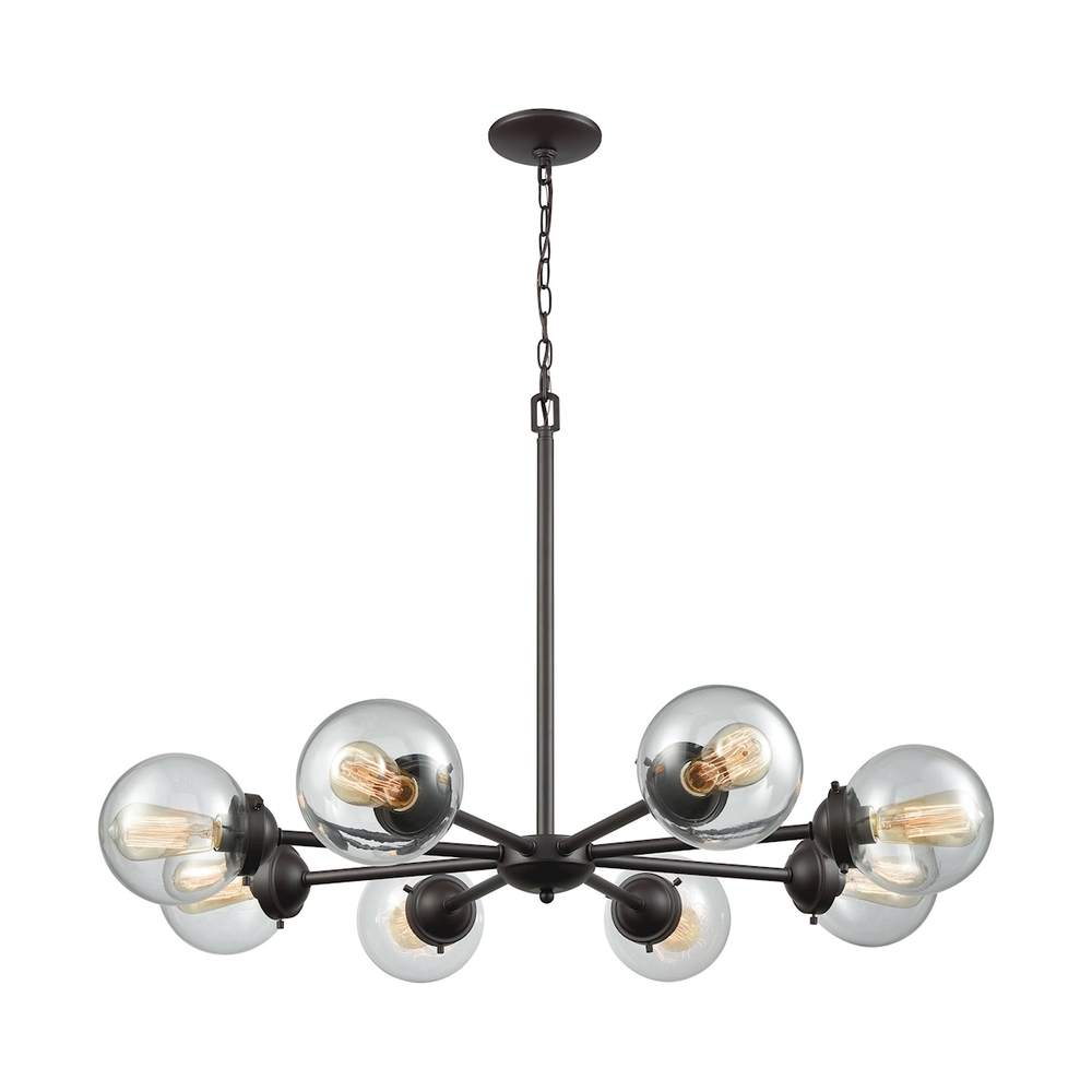 Thomas - Beckett 37&#39;&#39; Wide 8-Light Chandelier - Oil Rubbed Bronze