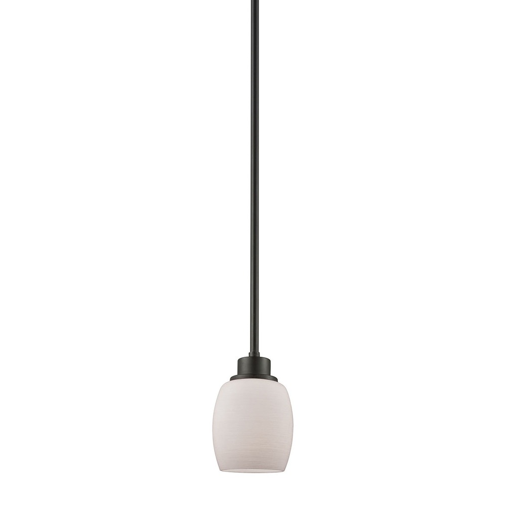 Thomas - Casual Mission 5&#39;&#39; Wide 1-Light Mini Pendant - Oil Rubbed Bronze