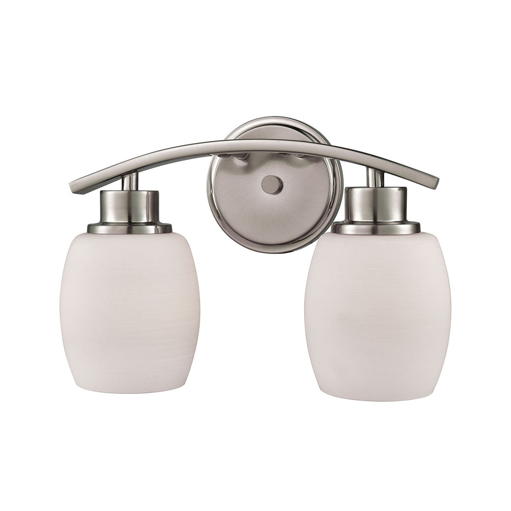 Thomas - Casual Mission 12&#39;&#39; Wide 2-Light Vanity Light - Brushed Nickel