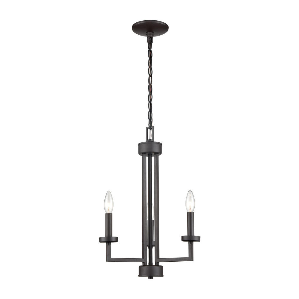 Thomas - West End 15&#39;&#39; Wide 3-Light Chandelier - Oil Rubbed Bronze