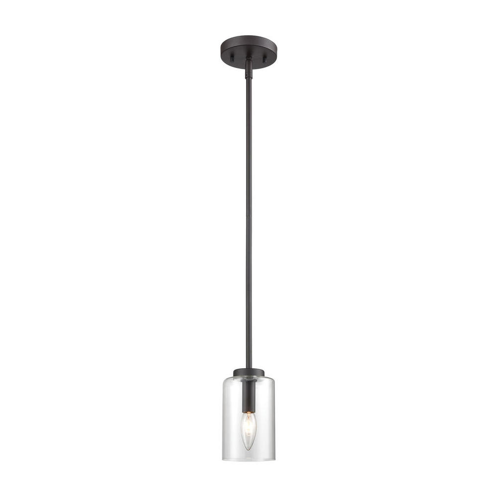 Thomas - West End 4.75&#39;&#39; Wide 1-Light Mini Pendant - Oil Rubbed Bronze