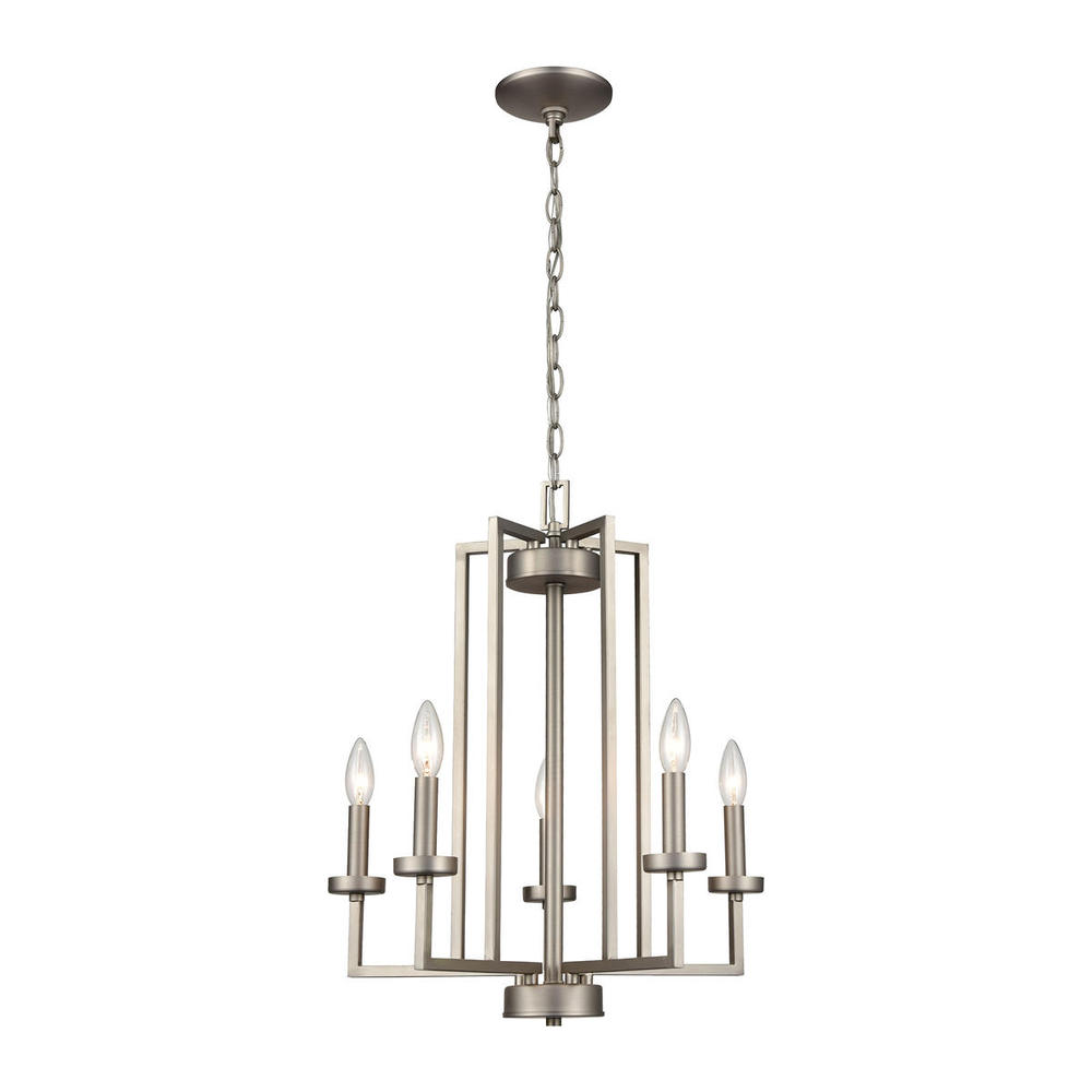 Thomas - West End 20&#39;&#39; Wide 6-Light Chandelier - Brushed Nickel