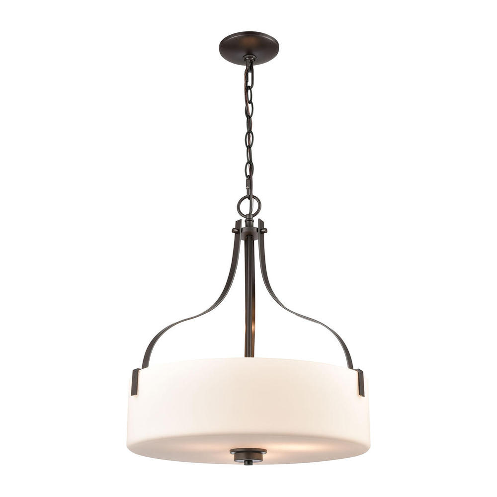 Thomas - Market Square 18&#39;&#39; Wide 3-Light Pendant - Oil Rubbed Bronze