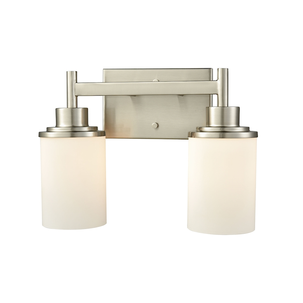 Thomas - Belmar 13&#39;&#39; Wide 2-Light Vanity Light - Brushed Nickel