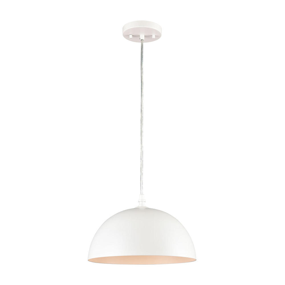 Thomas - Chelsea 12&#39;&#39; Wide 1-Light Pendant - White