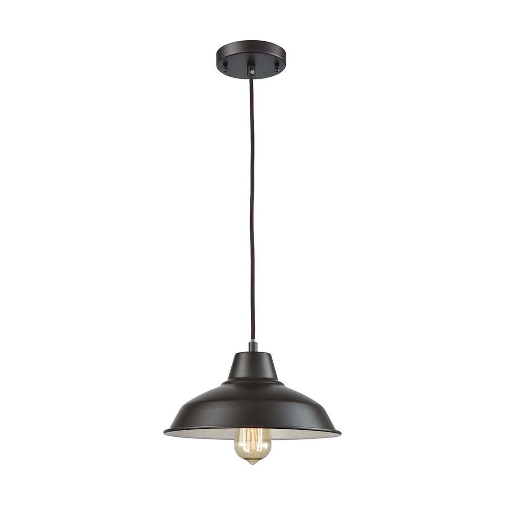 Thomas - Classic Loft 11&#39;&#39; Wide 1-Light Mini Pendant - Oil Rubbed Bronze