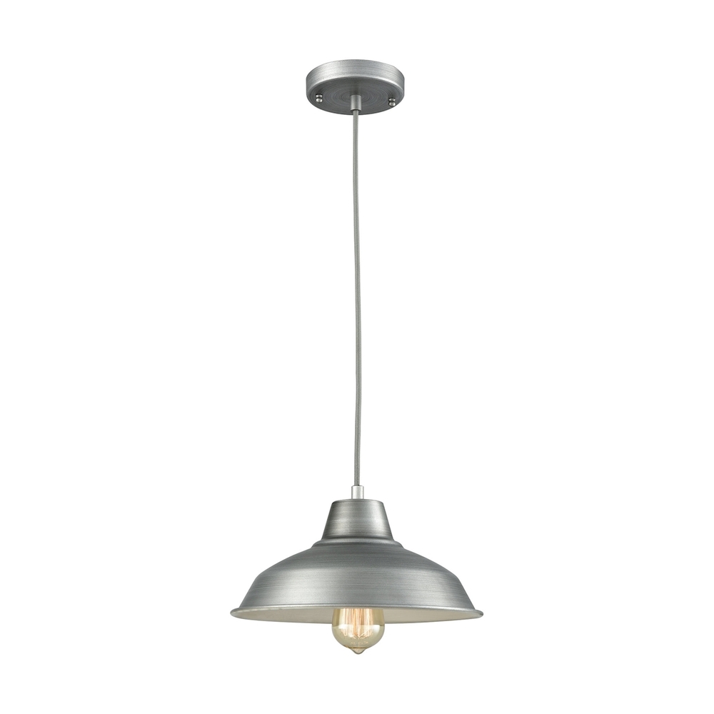 Thomas - Classic Loft 11&#39;&#39; Wide 1-Light Mini Pendant - Weathered Zinc