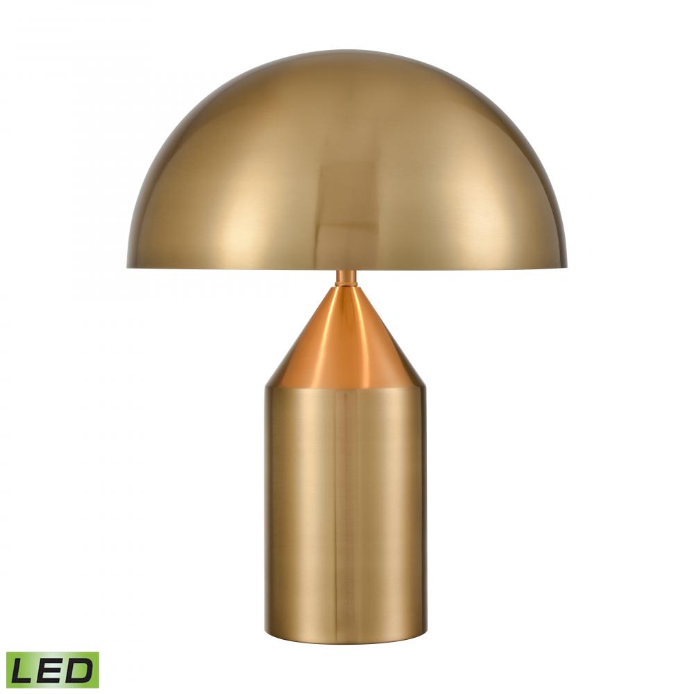 Pilleri 22&#39;&#39; High 2-Light Desk Lamp - Brass - Includes LED Bulb