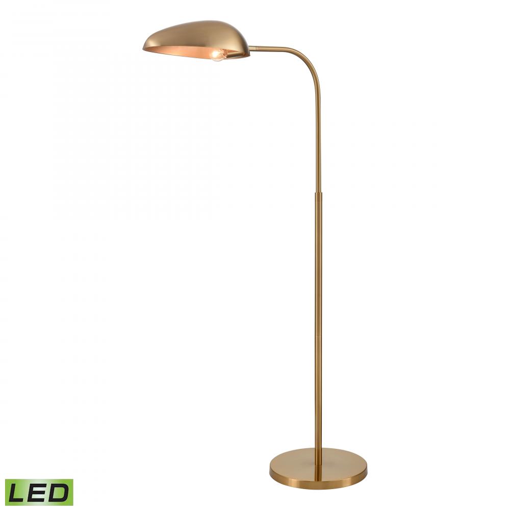 Alda 53.5&#39;&#39; High 1-Light Floor Lamp - Aged Brass - Includes LED Bulb